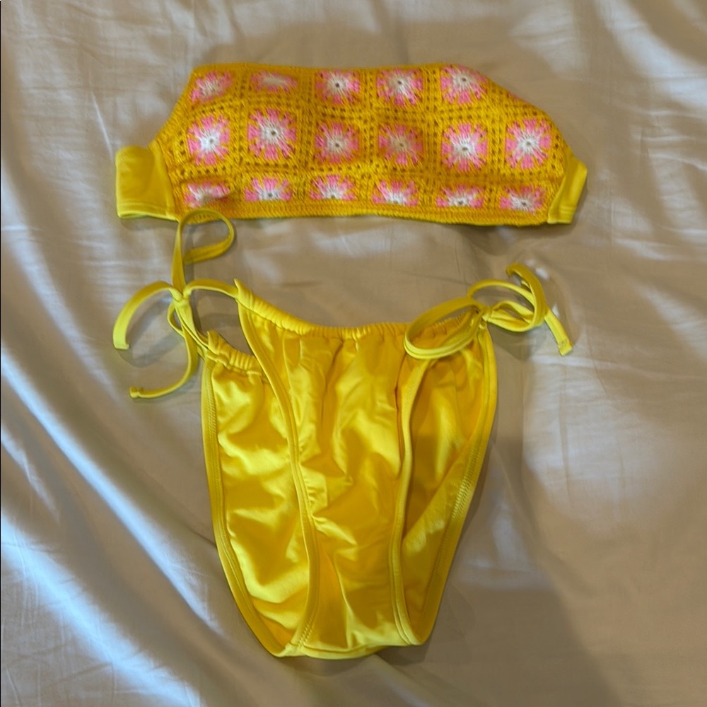 Target Yellow and Pink Bikini Set